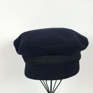 Hamburger Elbsegler navy blue hat wool
